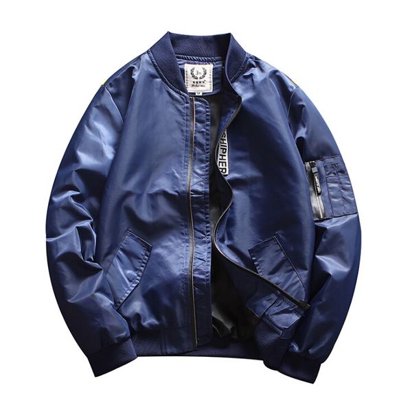 

2018 New Mens Bomber Jackets High Fashion Stand Collar Light Coats 3 Colors Hip Hop Thin Jackets with Zipper Pockets