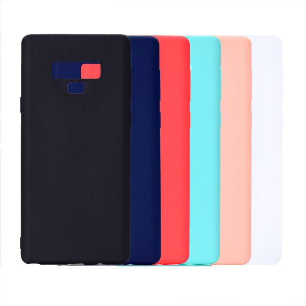 

candy color cover for samsung galaxy note 9 case soft tpu ultrathin designer mobie phone cases capinha