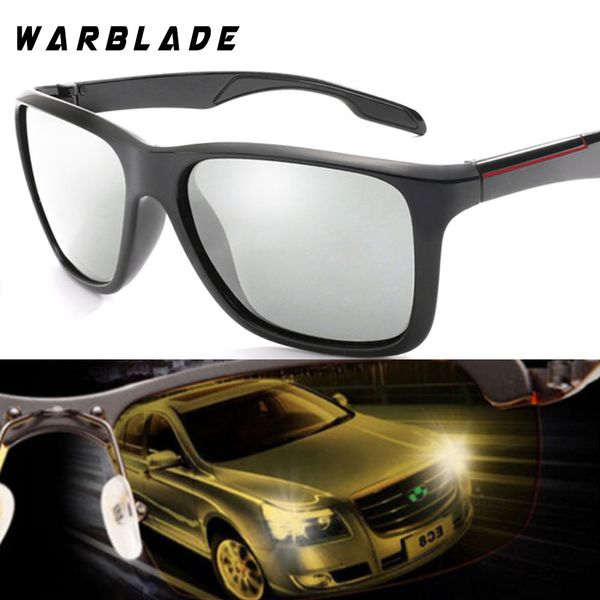 

warblade 2018 pchromic polarized sunglasses men car driving goggles chameleon sunglass male hd discoloration glasses k1037, White;black