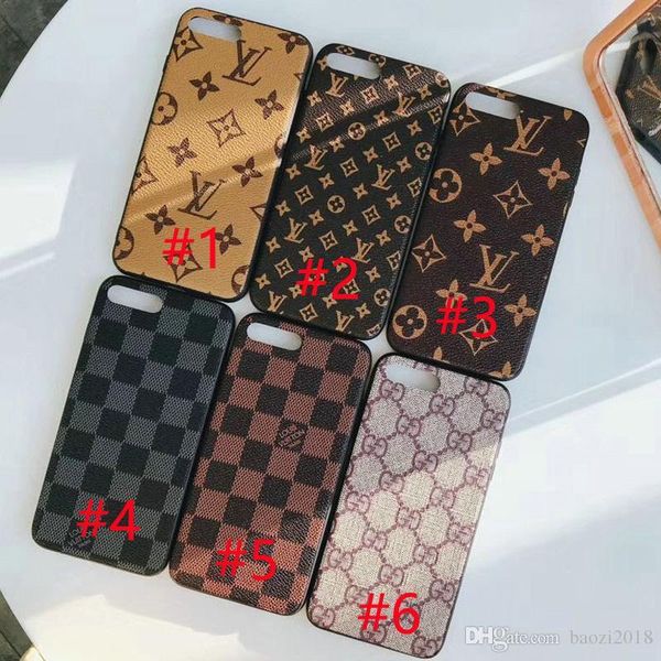 

Classic printed English alphabet brand mobile phone case for iphone X 7 7plus 8 8plus 6 6plus 6S TPU+PC