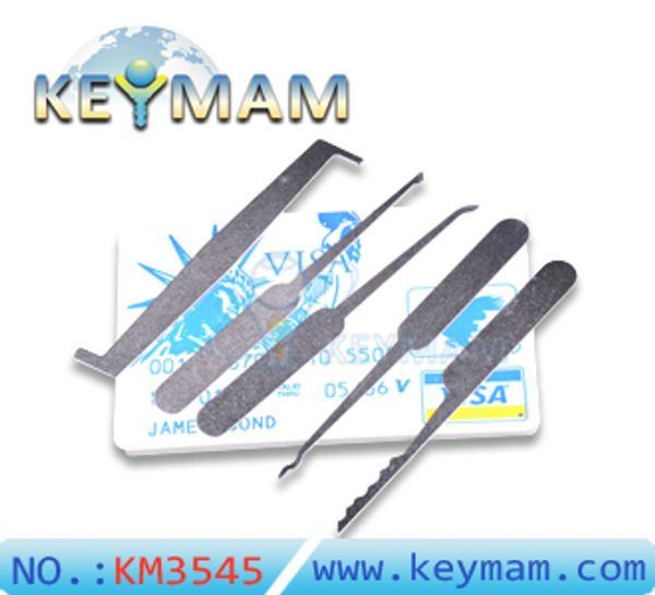

Credit Card Lock Pick Set - Secure Pro Credit Card-Sized Lock Picking Set - Emergency Lockpick Card