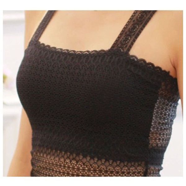 

selling women hollow butterfly y back lace anti emptied singlet vest new 2016, Black;white