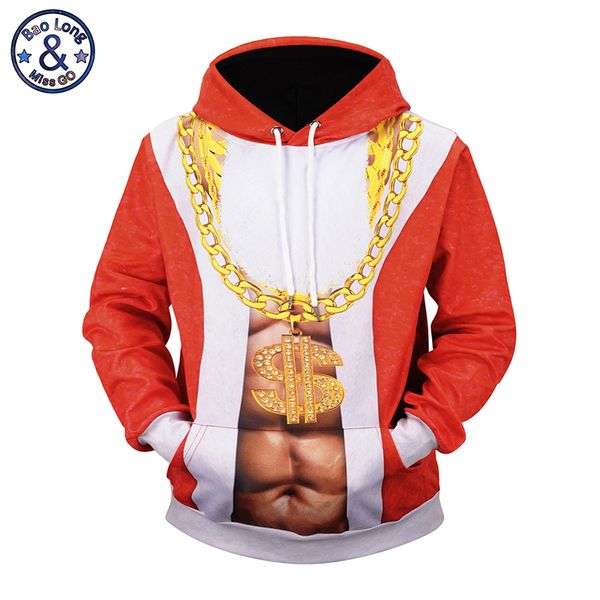 

mr.baolong funny design cosplay santa claus costume 3d printed hooded hoodies men's drawstring hoodies h213, Black