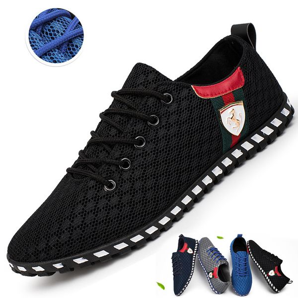 

2018 summer new brand breathable mesh shoes light comfortable mesh shoes casual sports men's board shoes young students tide