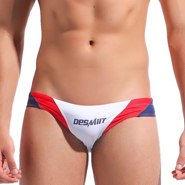 

desmiit mens swim briefs gay swimwear bikini swim trunks men swimsuit low rise patchwork drainage line bathing shorts sunga