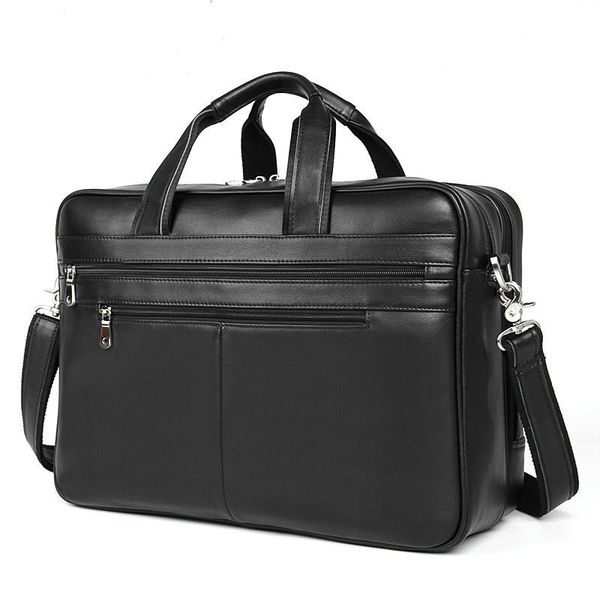 

fashion men cowhide leather antique design business briefcase lapdocument case attache messenger bag tote portfolio new
