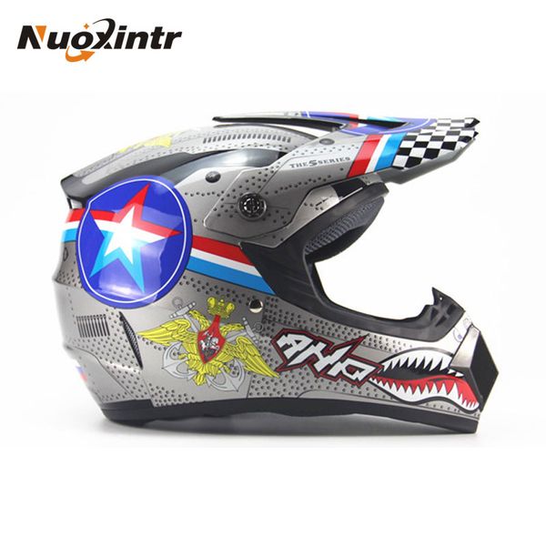 

nuoxintr motorcycle helmet protective capacete motorcycle for women & men off road motocross helmets dot approved