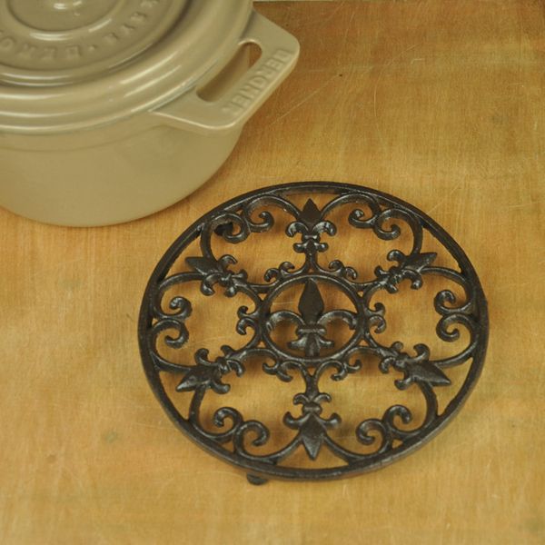 2019 Vintage Cast Iron Trivet With Claw Feet Antique Round Metal