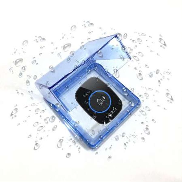 

2pcs waterproof cover for wireless doorbell smart door bell ring chime button transmitter launcher call heavy rain accessories