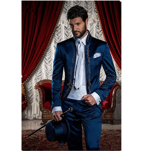 

men business suit slim fit classic male suits blazers luxury suit men two buttons 2 pieces(suit jacket+pants, White;black