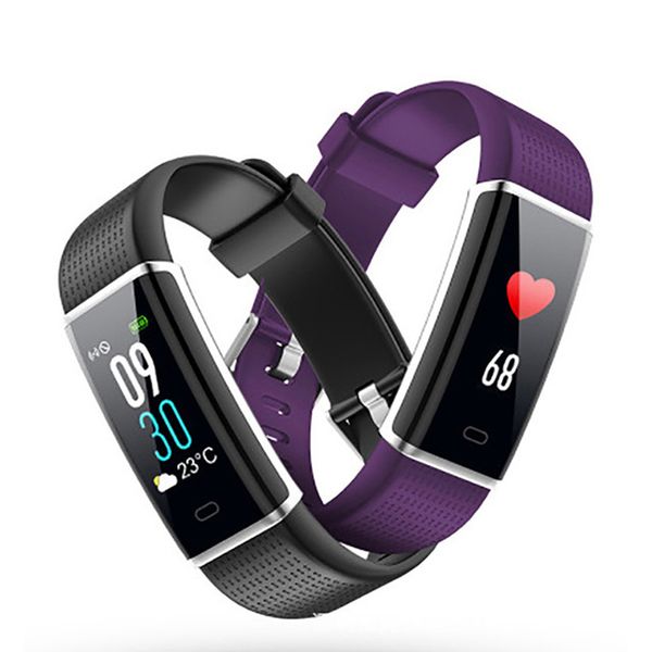 

id130 plus color hr smart bracelet id130c color screen pedometer heart rate monitor sleep tracker fitness smart band wristband 10pcs