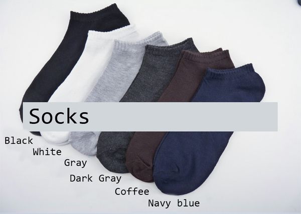

mens casual active socks solid color breathable 10 pairs sports short slippers sock hosiery underwear accessories, Black