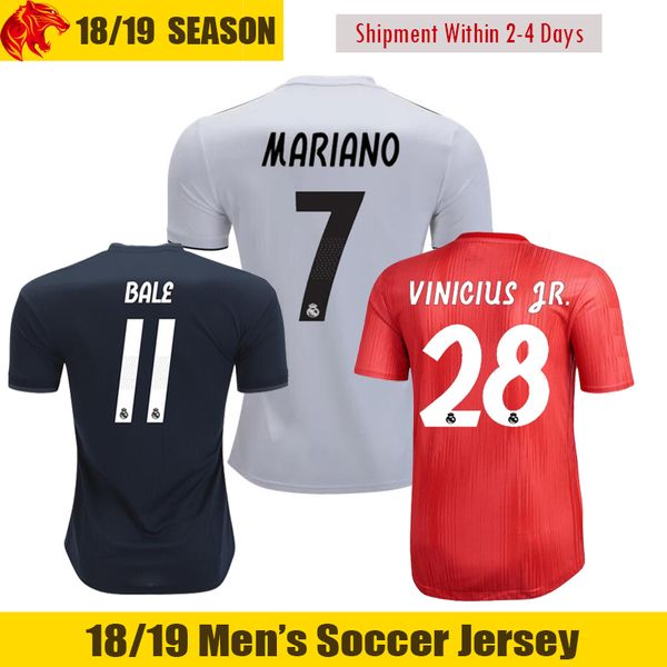

18 19 Real Madrid MARIANO Soccer Jersey 2018 2019 BALE MODRIC Soccer Shirt Real Madrid VINICIUS JR. Football Shirt ASENSIO Football Jersey