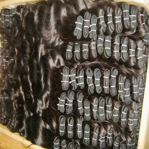 20 шт. / Лот Массовые килограммы обрабатывают человеческие волосы наращивание волос индийская волна тела прямые ткани текстуры невереевать цена