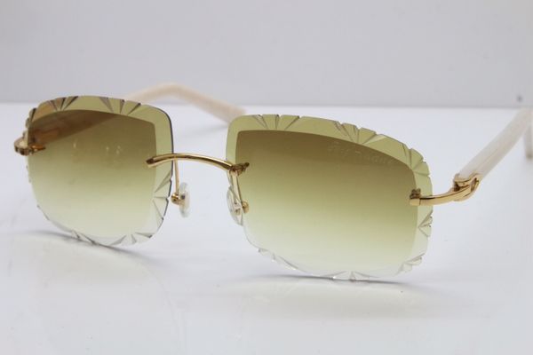 

2020 Free Shipping Rimless Sunglasses T8200762 Rimless Metal Sun glasses New Women Glasses Hot Unisex Sun Glasses Plank driving