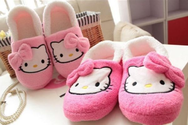 

new winner hello kitty shoes women thin light home slippers home plush shoes yey-9101