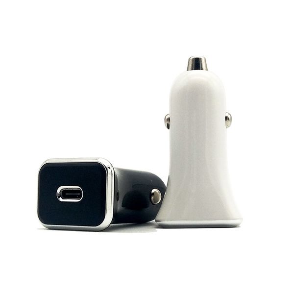 

2018 brand new pd type-c plating circle car charger qc3.0 fast charger pd fast charger ing