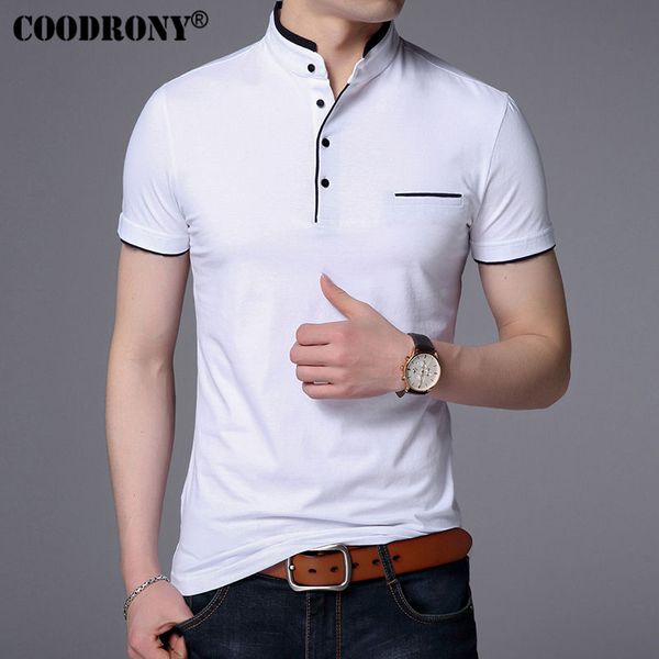 

mandarin collar short sleeve tee shirt men o-neck new men brand clothing slim fit cotton t -shirts new patchwork, White;black