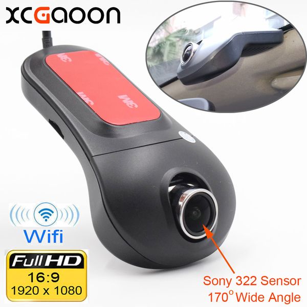 

xcgaoon wifi car dvr registrator digital video recorder camcorder dash camera 1080p night version novatek 96655 rotate 60 degree