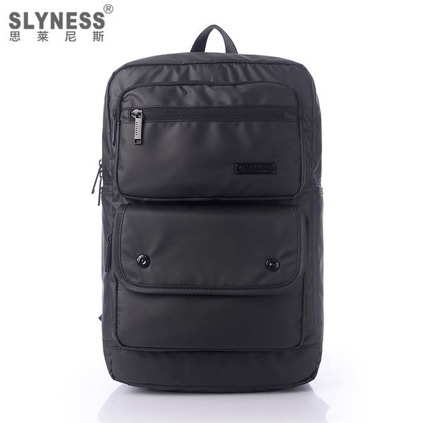 

new fashion quality nylon men backpack business lapbackpack waterproof breathable business travel backpacks men's partner