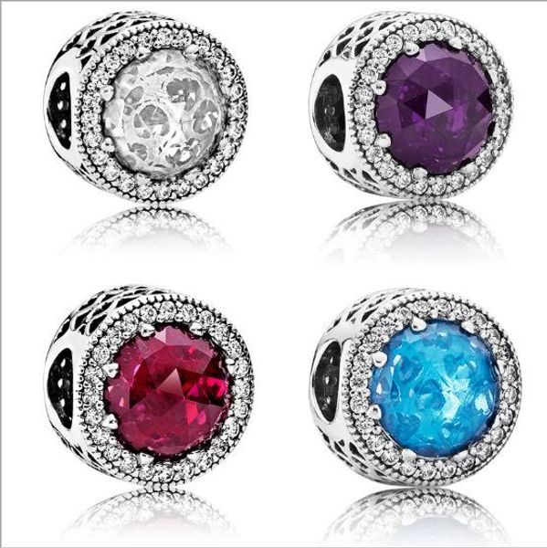 

beads diy colorful opal charms fit for bracelet pendant fits original charms bracelet for women diy jewelry making cny276, Bronze;silver