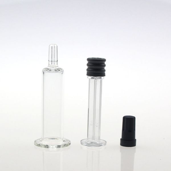 

Kush bottles 1ML Luer Lock Glass Syringe glass tip For WAX Oil Cartridge Glass cartridge thick oil Tank Clear Color DHL Free Shipping