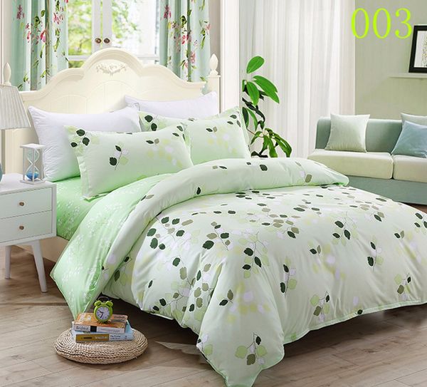 

twin full  polyester 3/4pcs bedding set bedroom bedclothes sets duvet cover quilt cover flat bed sheets pillowcase leaves