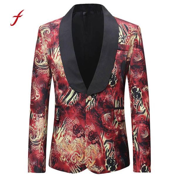 

feitong new printed men's jackets fashion dashiki cardigan jackets long sleeve printed coat male clothing jaqueta masculina, Black;brown