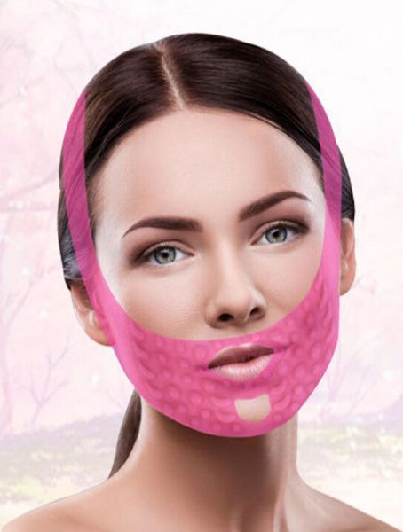 Pneu compacto Massagem Facial bandagem Melhoria do padrão legal Forma pequena face V Máscara de remoção de queixo duplo