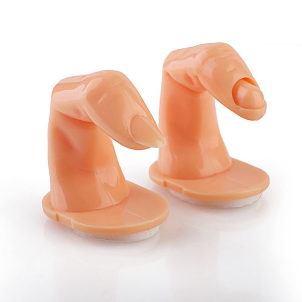 

professional fake nail art model practice training finger manicure false nail tips display salon tools c801