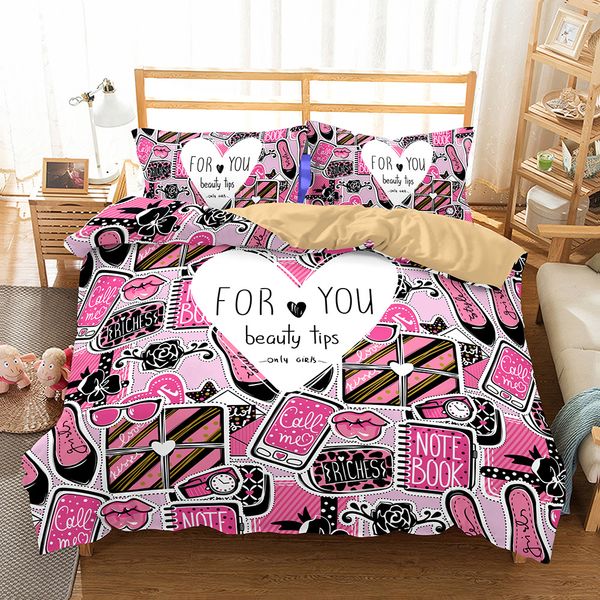 

janeyu 3d high heels printing bedding 2 or 3pieces duvet cover sets