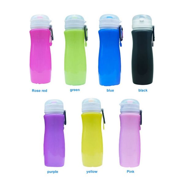 

silicone folding cup travel supplies water bottle sports bicycle kettle