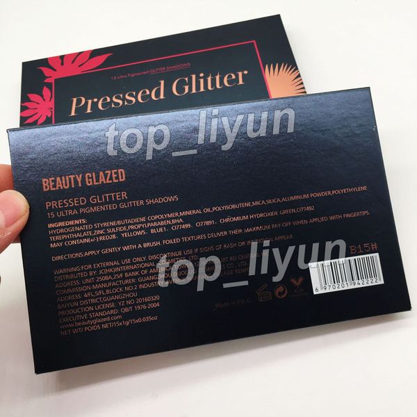 

new makeup beauty glazed glitter eyeshadow palette beauty 15 colors ultra pigmented glitter shimmer eye shadow palette shippi