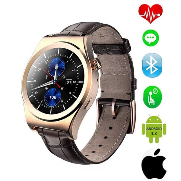 

sport smart watch heart rate monitor sport ip67 waterproof step altitude instrument smartwatch for ios android phone smart watch, Slivery;brown