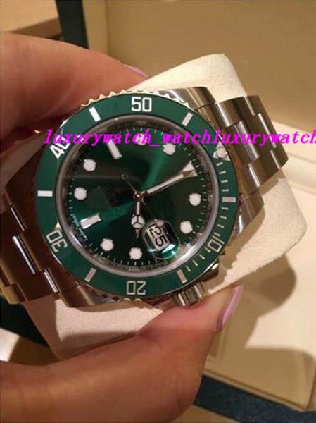 

box/certificate 40mm 116610 116610 ceramic green asia eta 2836 movement automatic men's watch watches, Slivery;brown