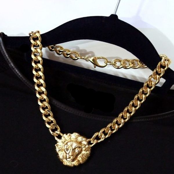 

jewelry women sweater lion chain necklace design pendant necklaces jewelry clothing accessories drop shipping, Silver