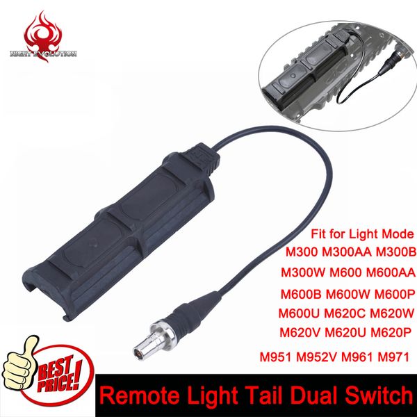 

element airsoft 1 plug remote light switch tail dual switch softair accessory switch for surefire m300 /m600/m951/m952/m961/m720