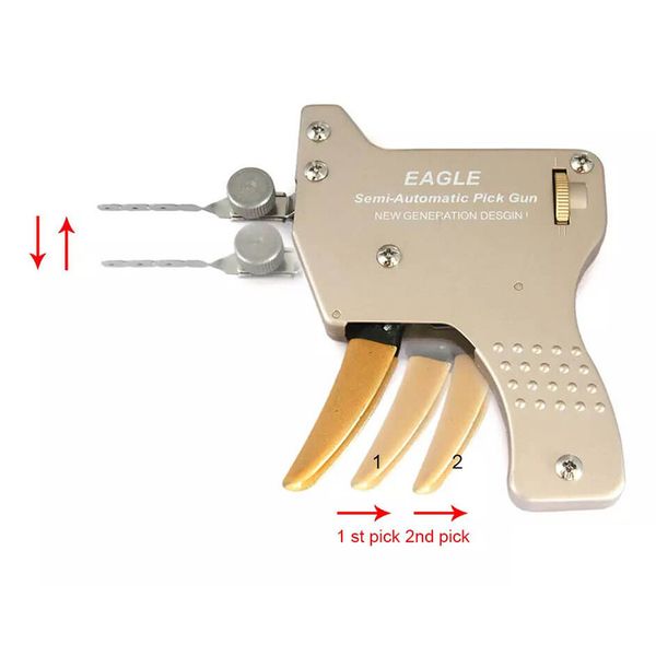 

H&H EAGLE Semi-Automatic Lock Pick Gun + 15 Needles - Best Lock Pick Gun for Sale