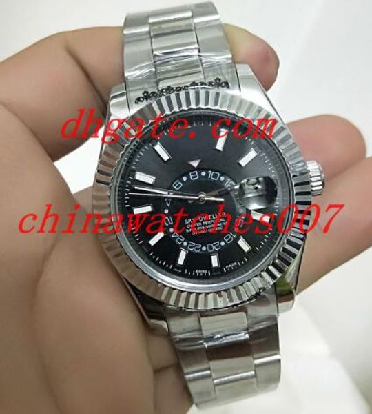 

2018 new style luxury new style 42mm sky-dweller 326938 326933 326939 326934 stainless steel mechanical automatic wristwatches, Slivery;brown