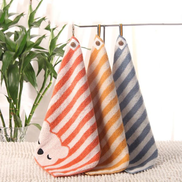 

34cmx34cm coon small towel 100%coon cute small square soft kindergarten nursery face towel washcloth hanging towel