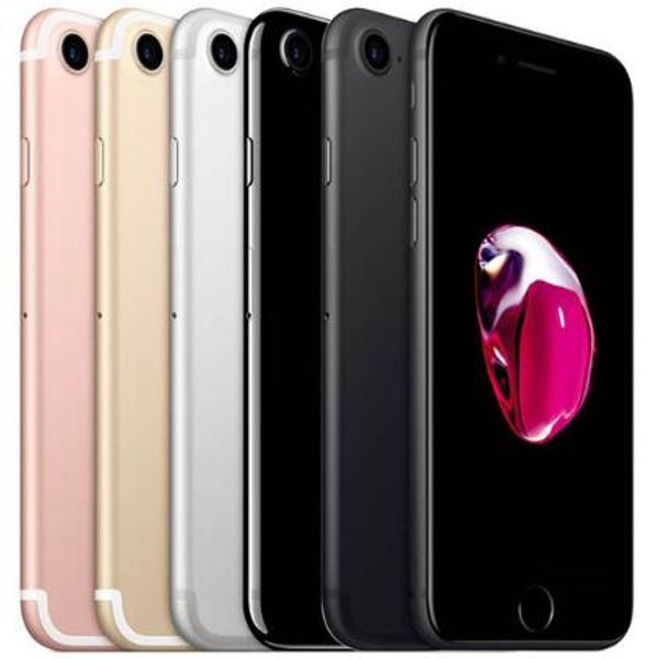 Desbloqueado Original Apple iPhone 7 Suporte Fingerprint WiFi 32GB / 128GB / 256GB ROM IOS 11 LTE 12.0 MP Câmera Quad-Core Rementished Telefone