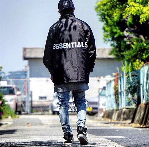 

Autumn Jackets Men Fashion Rainproof Coaches Jacket Fear Of God Coat Male Essentials Windbreaker Black Trench Coats