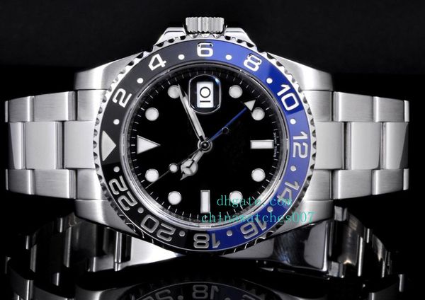 

to 40mm wristwatches watch asia 2813 movement 116710 black & blue automatic mens watch watches sale, Slivery;brown