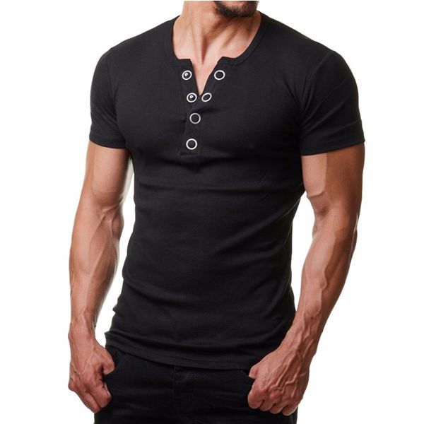 

fashion men spring autumn harajuku vintage button blouse short sleeve fit pollover shirt solid camisetas hombre #ve10307, White;black