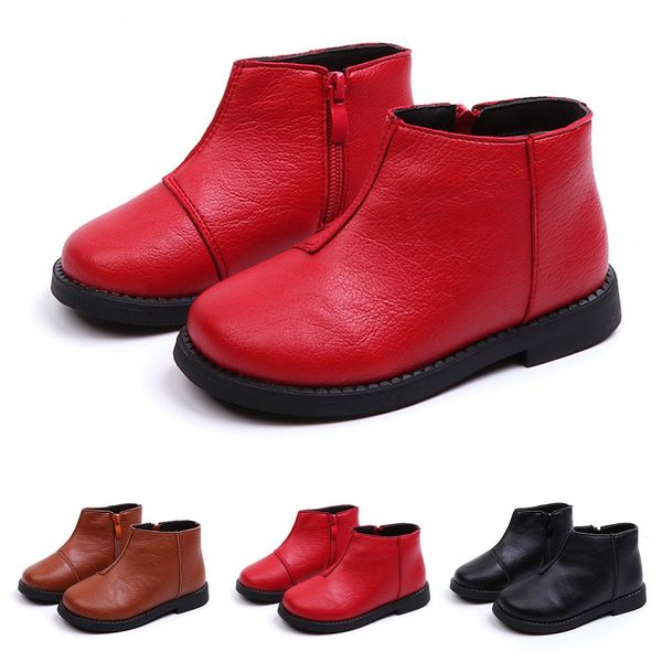 

fashion russia newborn baby boys boots prewalker soft snow boots faux fur boots snow crib shoes 0-18 months, Black;grey