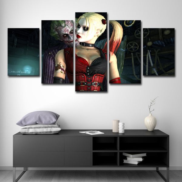 2019 Panels Suicide Squad Harley Quinn Joker Movie Poster Modern