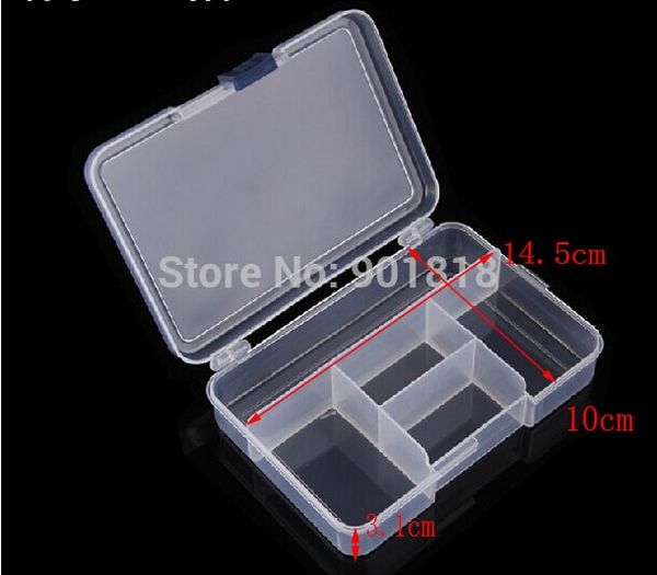 

5 slots (not adjustable) tool box case craft organizer storage jewelry finding boxes f668, Black;white