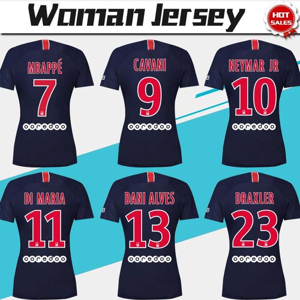 

Women jer ey 2019 10 neymar jr p g home occer jer ey 18 19 7 mbappe girl occer hirt 9 cavani pari aint germain football uniform