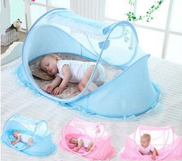 small baby bed with net