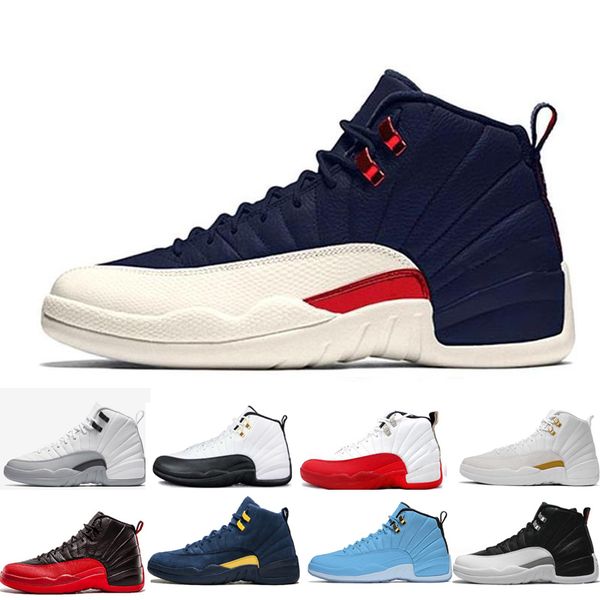 

12 12s мужские баскетбольные кроссовки Мичиган Буллз Военно-морской колледж UNC NYC Vach